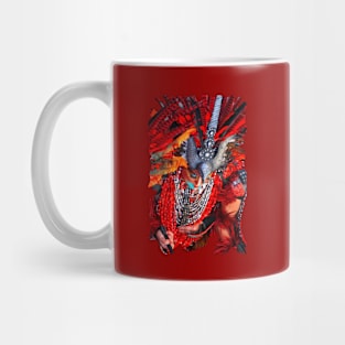 Woman dressed in red native costume Mug